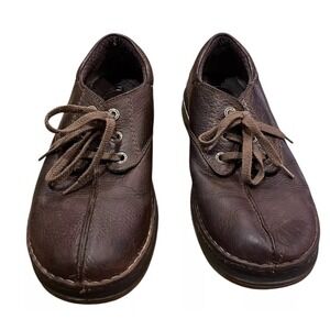 Dr. Martens Oxford Shoes Men's Size 10 Nevin Brown Leather Distressed